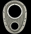 409 Chevy W-Block finned aluminum timing cover