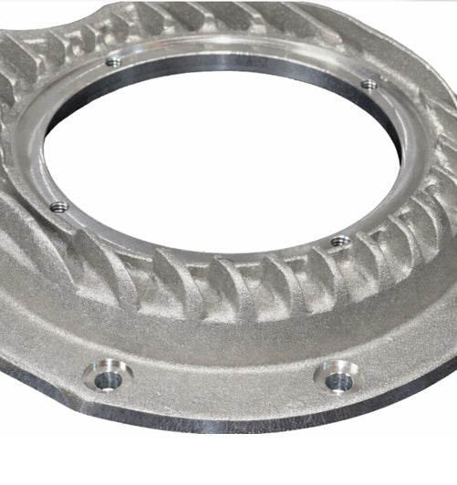 409 Chevy W-Block finned aluminum timing cover (side)