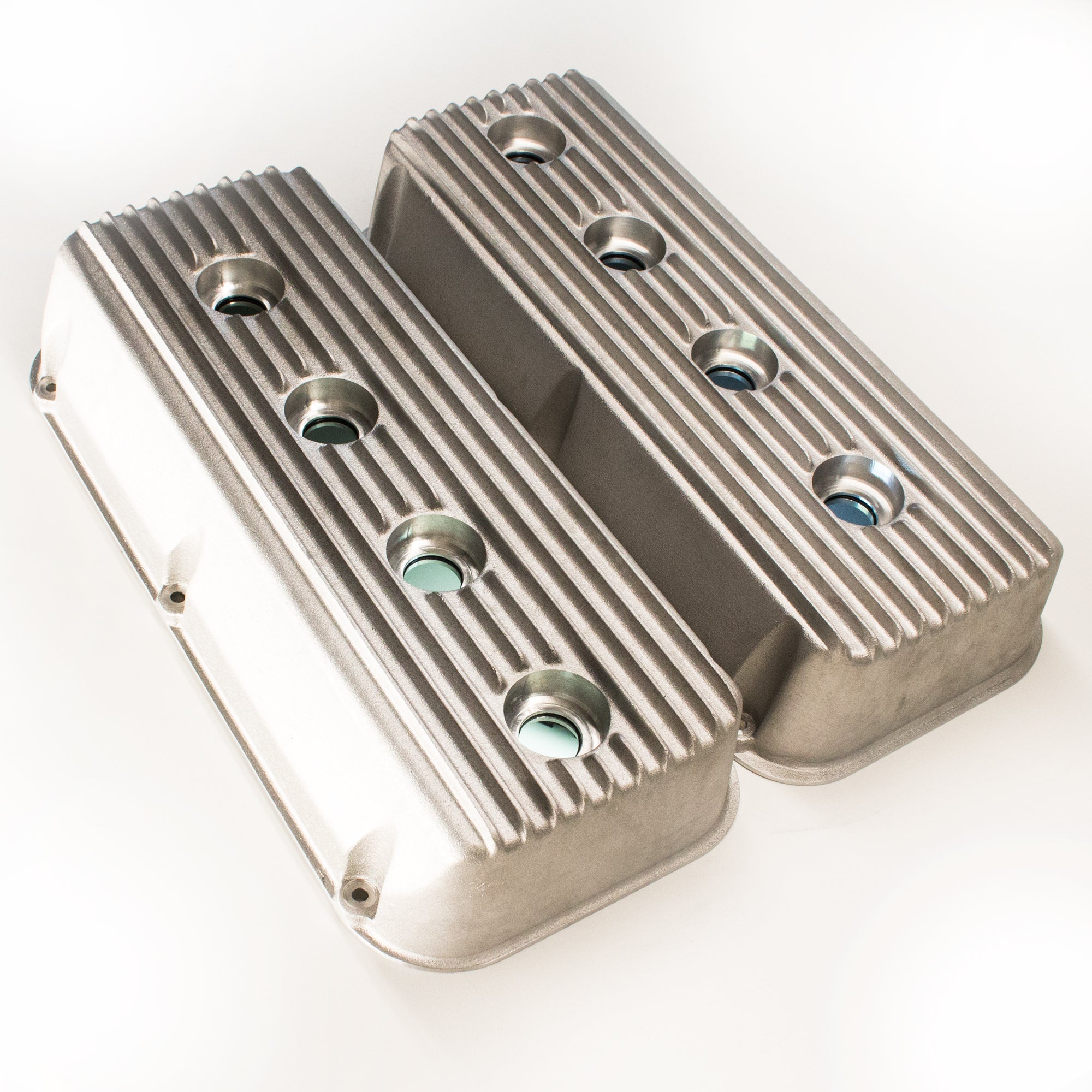 Chrysler Early Hemi Valve Covers – 331, 354, 392 (10-Fin Cast Aluminum)