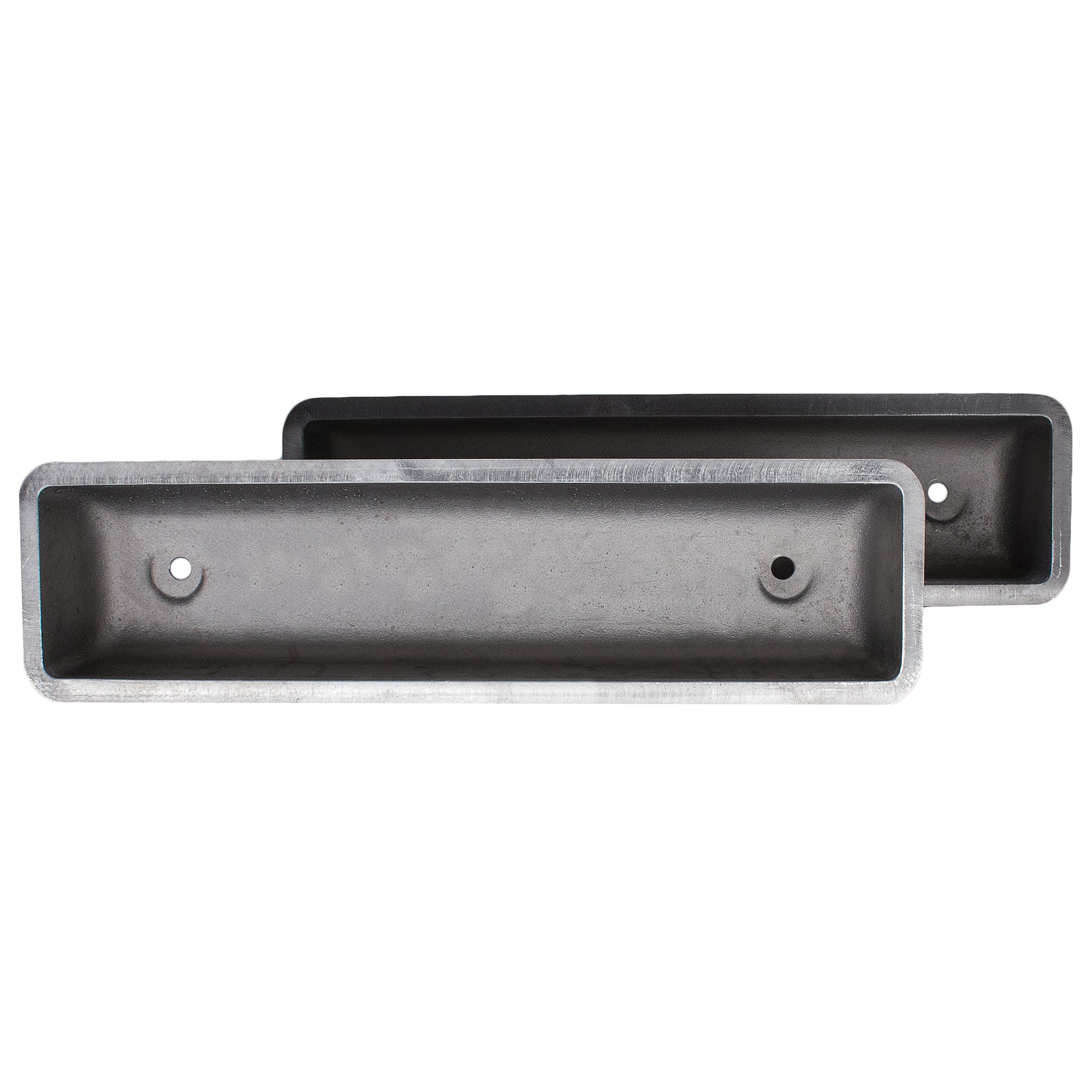 Ford Y-Block Finned Aluminum Valve Cover Set | 272 292 312 (Diagonal Fin Design)