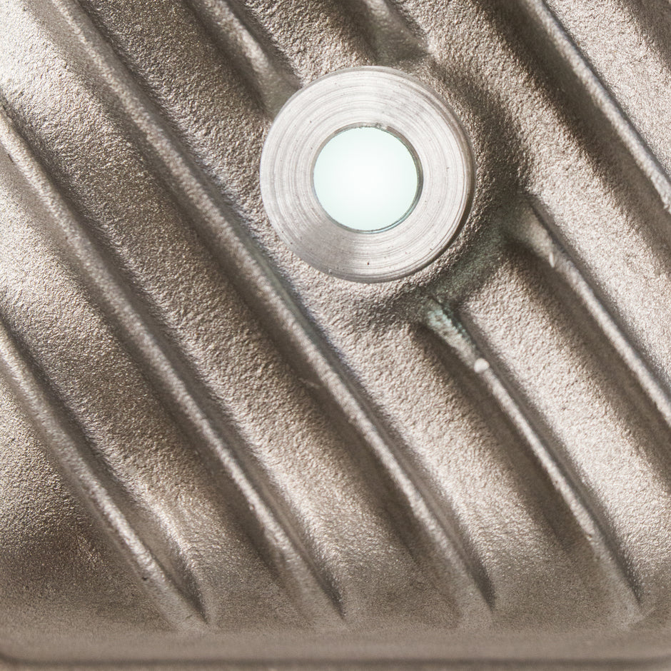 Ford Y-Block Finned Aluminum Valve Cover Set | 272 292 312 (Diagonal Fin Design)