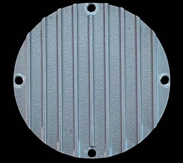 Blank finned cam cover plate