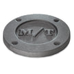 M/T style aluminum exhaust header block off plate 4 hole pattern
