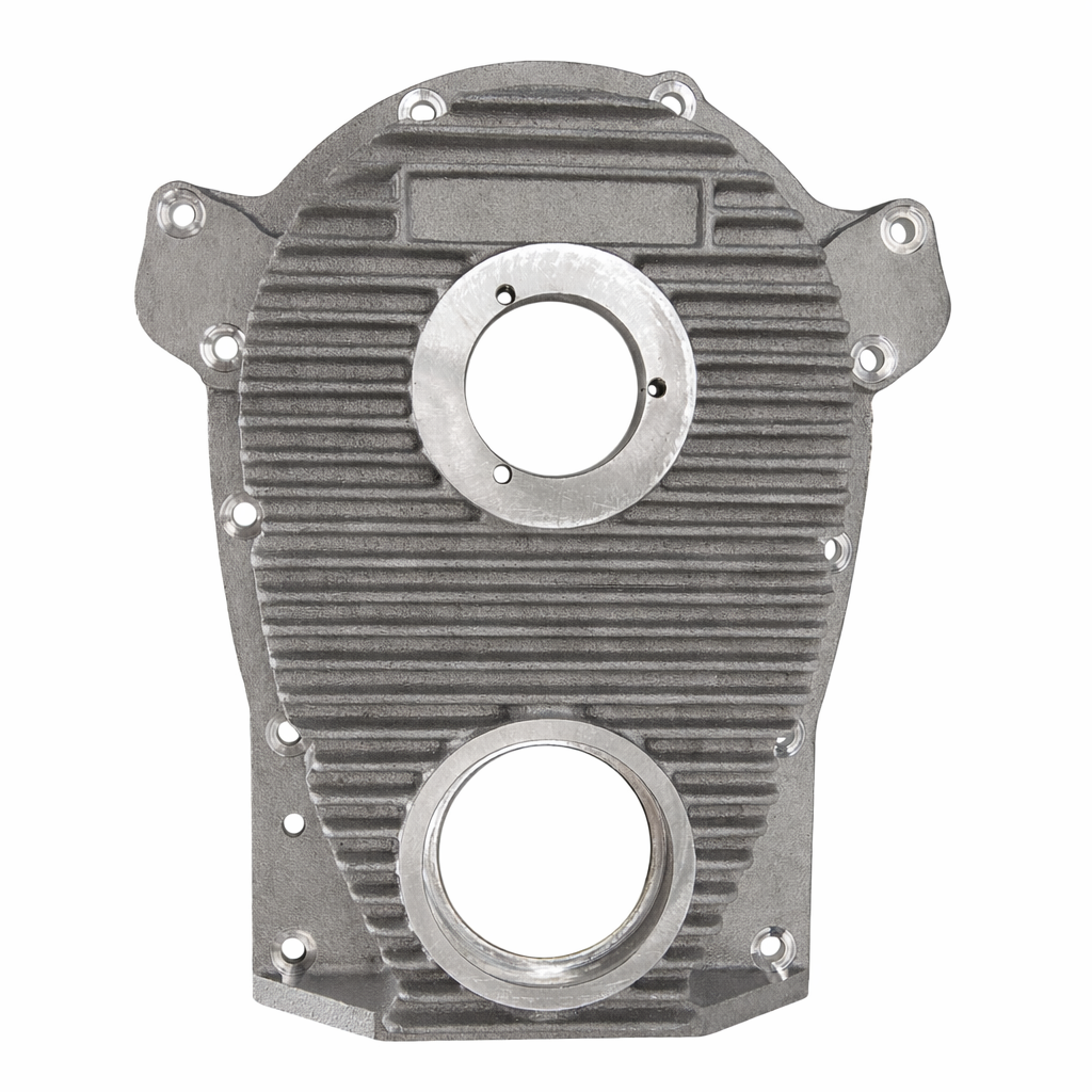 Buick 401 Nailhead finned aluminum timing cover Weiand style