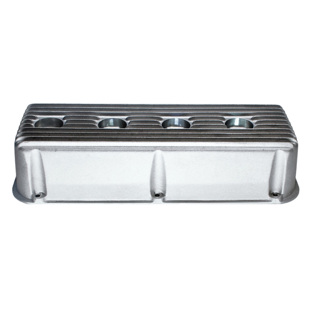 Chrysler Early Hemi 392 finned cast aluminum valve covers 10-fin design