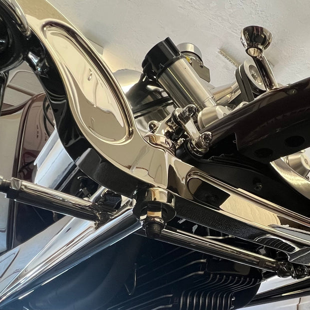 Evo-Axle independent front suspension system for 1932 Ford hot rod