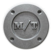 M/T style aluminum exhaust header block off plate 4 hole pattern