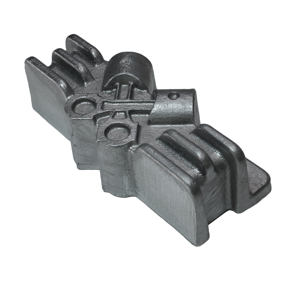 Aluminum fuel distribution block with 3/8 NPT inlet for carburetor fuel routing
