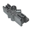 Aluminum fuel distribution block with 3/8 NPT inlet for carburetor fuel routing
