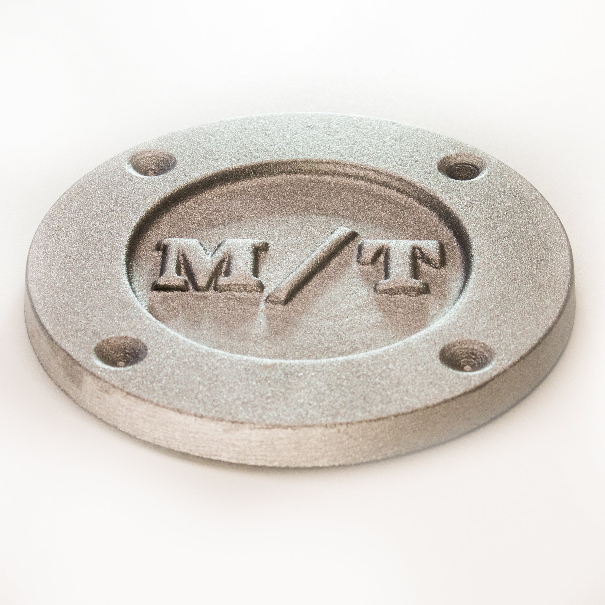 M/T style aluminum exhaust header block off plate 4 hole pattern