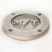 M/T style aluminum exhaust header block off plate 4 hole pattern