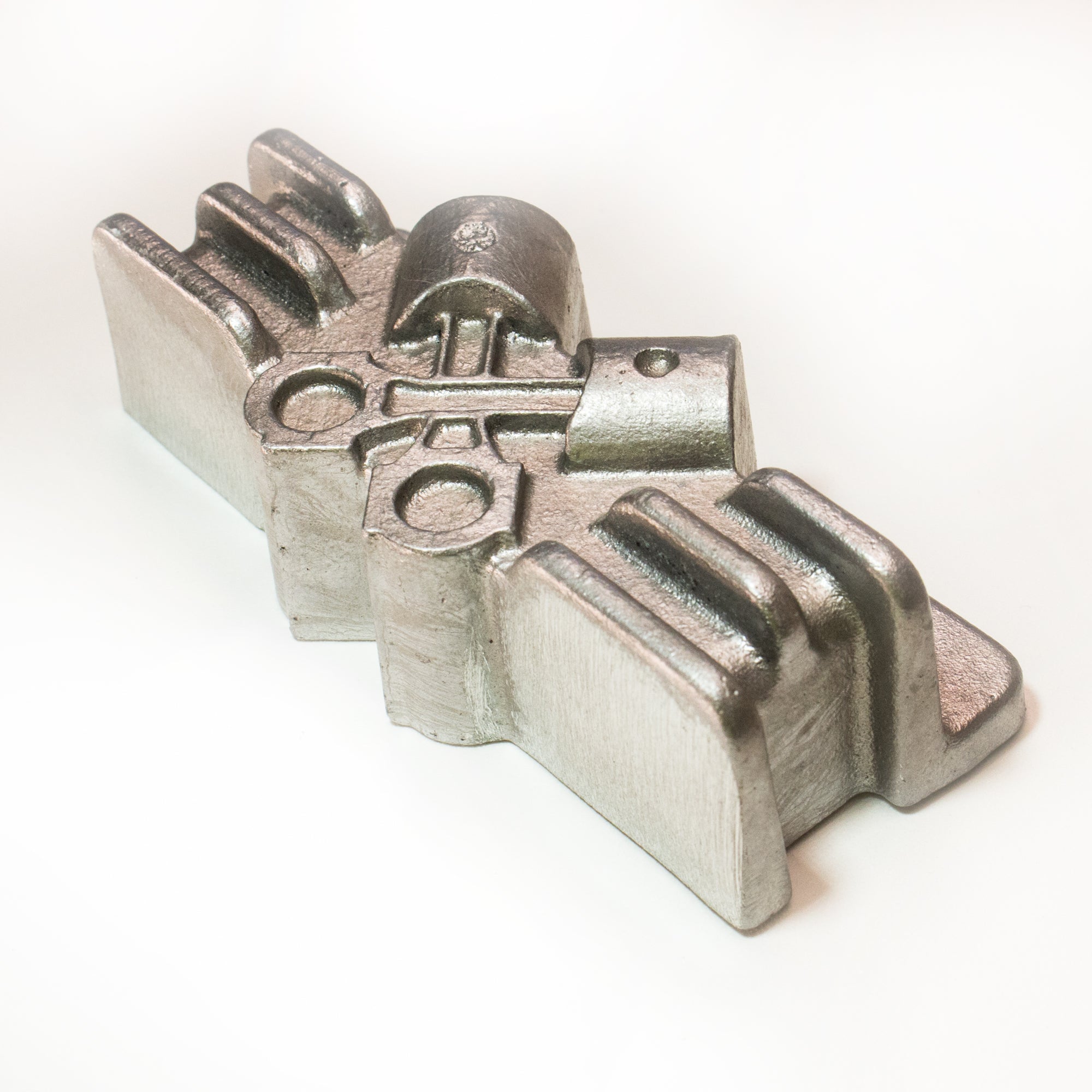 Aluminum fuel distribution block with 3/8 NPT inlet for carburetor fuel routing