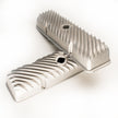 Small Block Chevy angled fin cast aluminum valve covers for 1960–1986 perimeter bolt heads