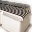 Small Block Chevy 350 finned aluminum perimeter bolt valve covers